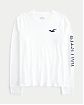 Женская футболка Hollister белого цвета с нашитой графикой и лого. Модель 07176. Бесплатная доставка по России, Москве и Области от Moscow USA