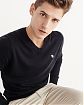 Moscow USA предлагает Вам мужскойсвитер из шерсти Abercrombie Fitch темно-синего цвета с белым логотипом в виде лося. Модель 02860. Доставка по России, Москве и области, самовывоз.
